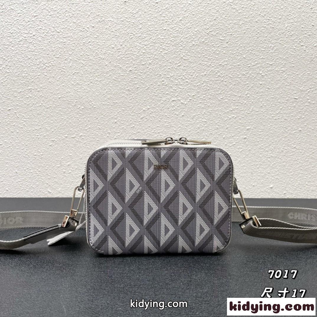 大人気!! DIOR CD Diamond キャンバス メッセンジャーポーチ クリスチャン・ディオール バッグ コピー 斜め掛け-1