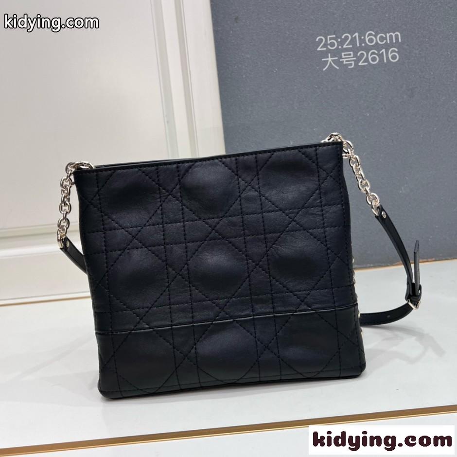 Dior Trianon チェーン付き バッグ クリスチャン・ディオール コピー ブラック-1