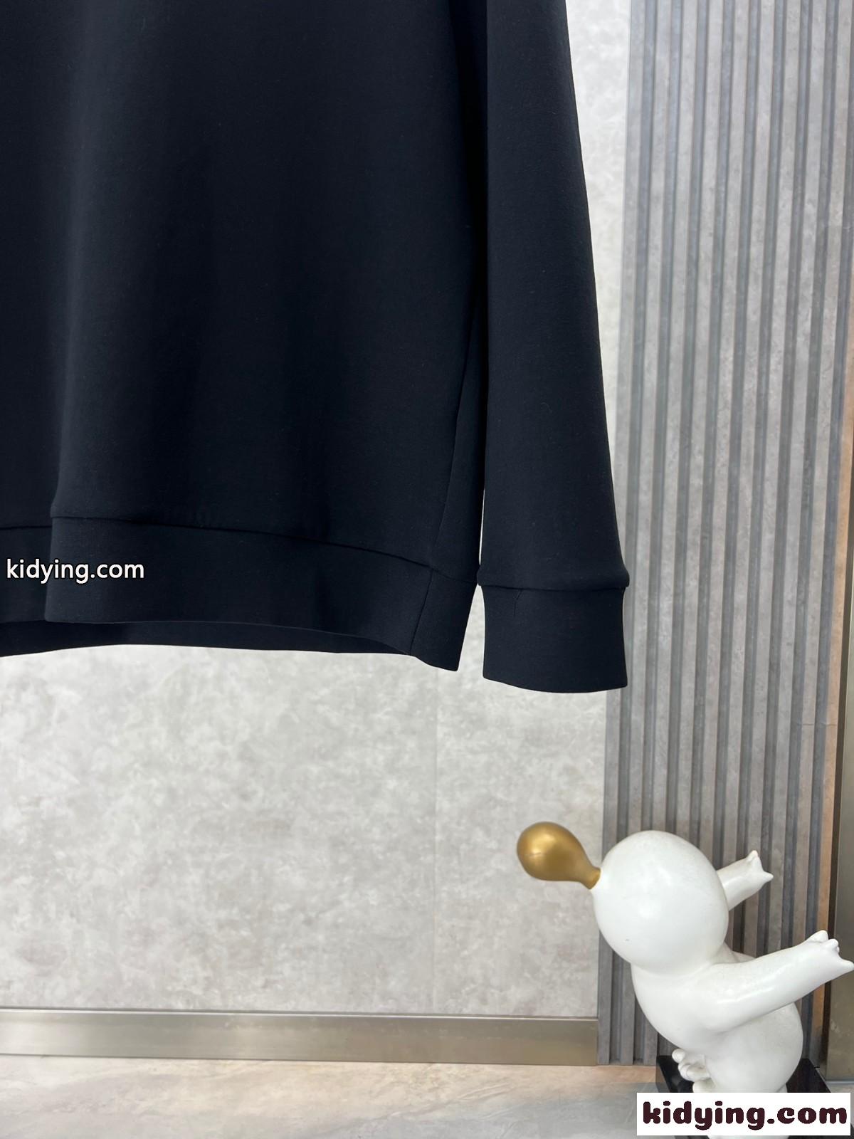シンプル 合わせやすい 長袖Tシャツ ボッテガ・ヴェネタ Tシャツ コピー ブラック-3