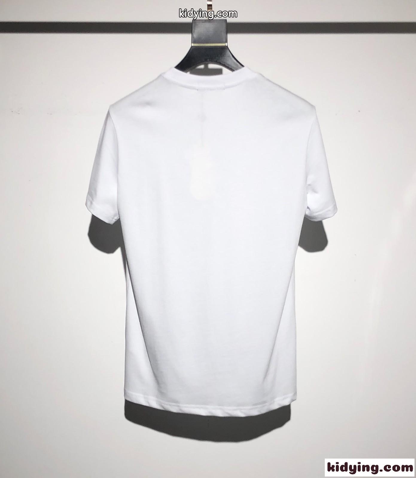 カジュアル おしゃれ 柔らかい 高品質 着心地いい クールネック 半袖 メンズ クロムハーツ tシャツ コピー ホワイト ブラック-4