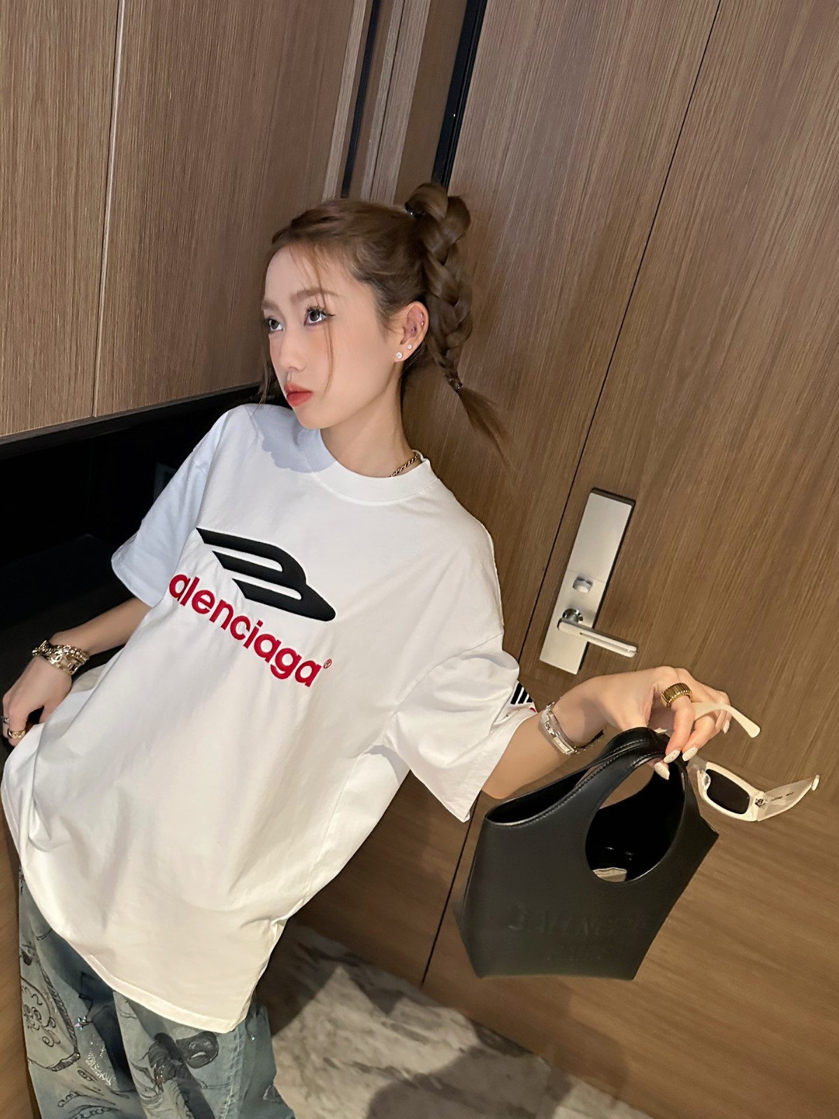人気 おしゃれ バレンシアガ 3B SPORTS ICON Tシャツ コピー クルーネック 半袖 ホワイト-4