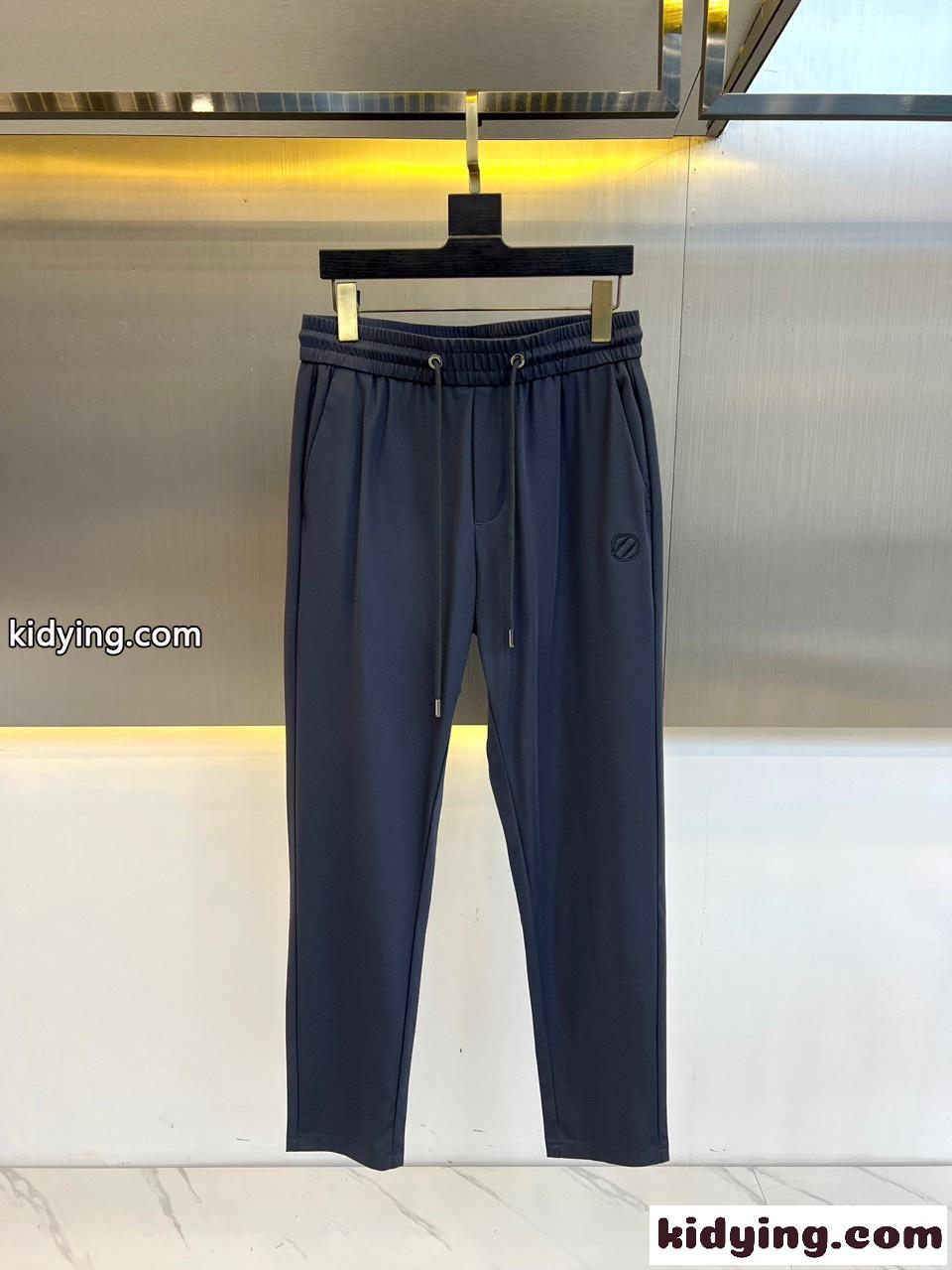 カジュアル 速乾 スウェットパンツ エルメネジルド・ゼニア パンツ コピー グレー-0