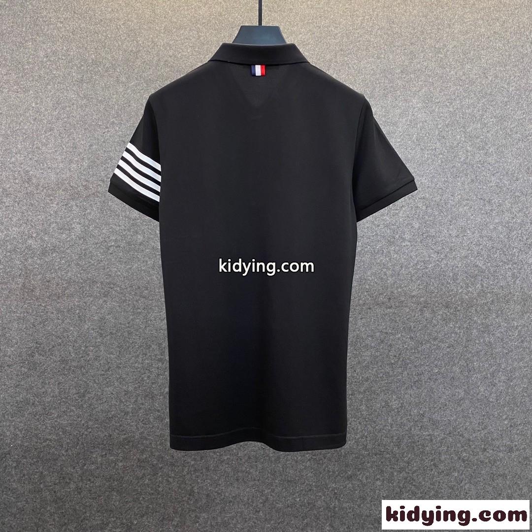 定番 合わせやすい シンプル ポロシャツ お洒落 トムブラウン tシャツ コピー メンズ 快適 半袖 トップス-4