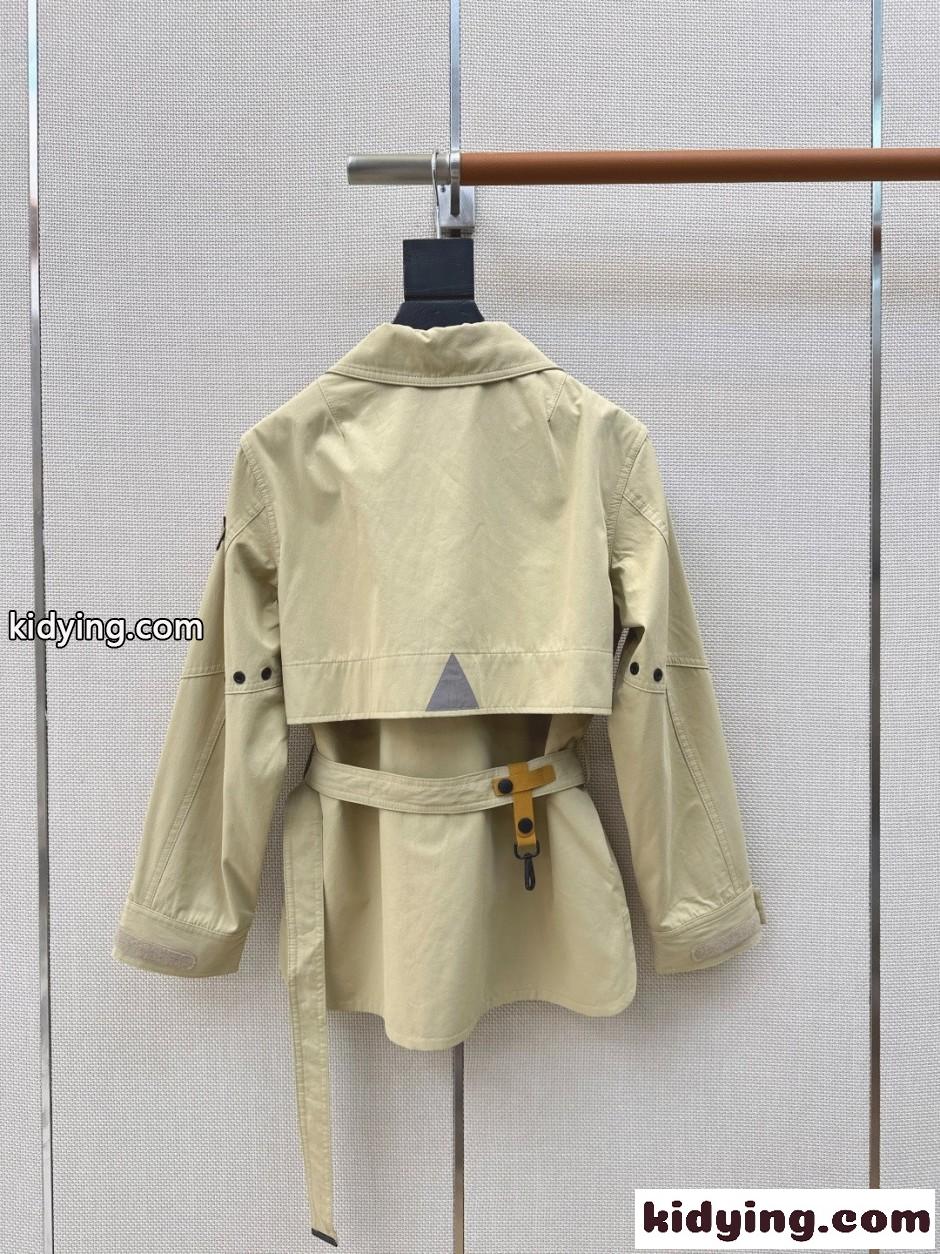 カジュアル ベルト付き ワークジャケット モンクレール ジャケット 偽物 カーキ-4