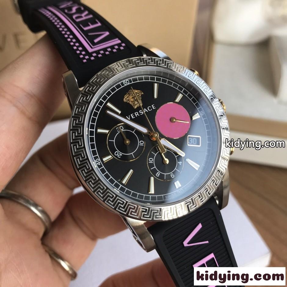 ヴェルサーチ 腕時計 偽物 メドゥーサ グレカ タイムピース ウォッチ 40mm-0