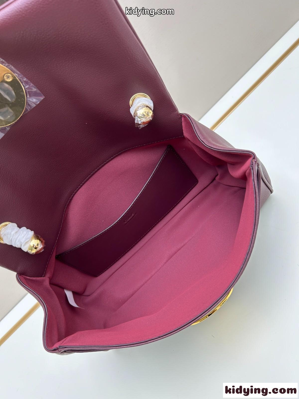 エレガント グレインレザー Chloé Heritage ショルダーバッグ クロエ バッグ スーパーコピー-3