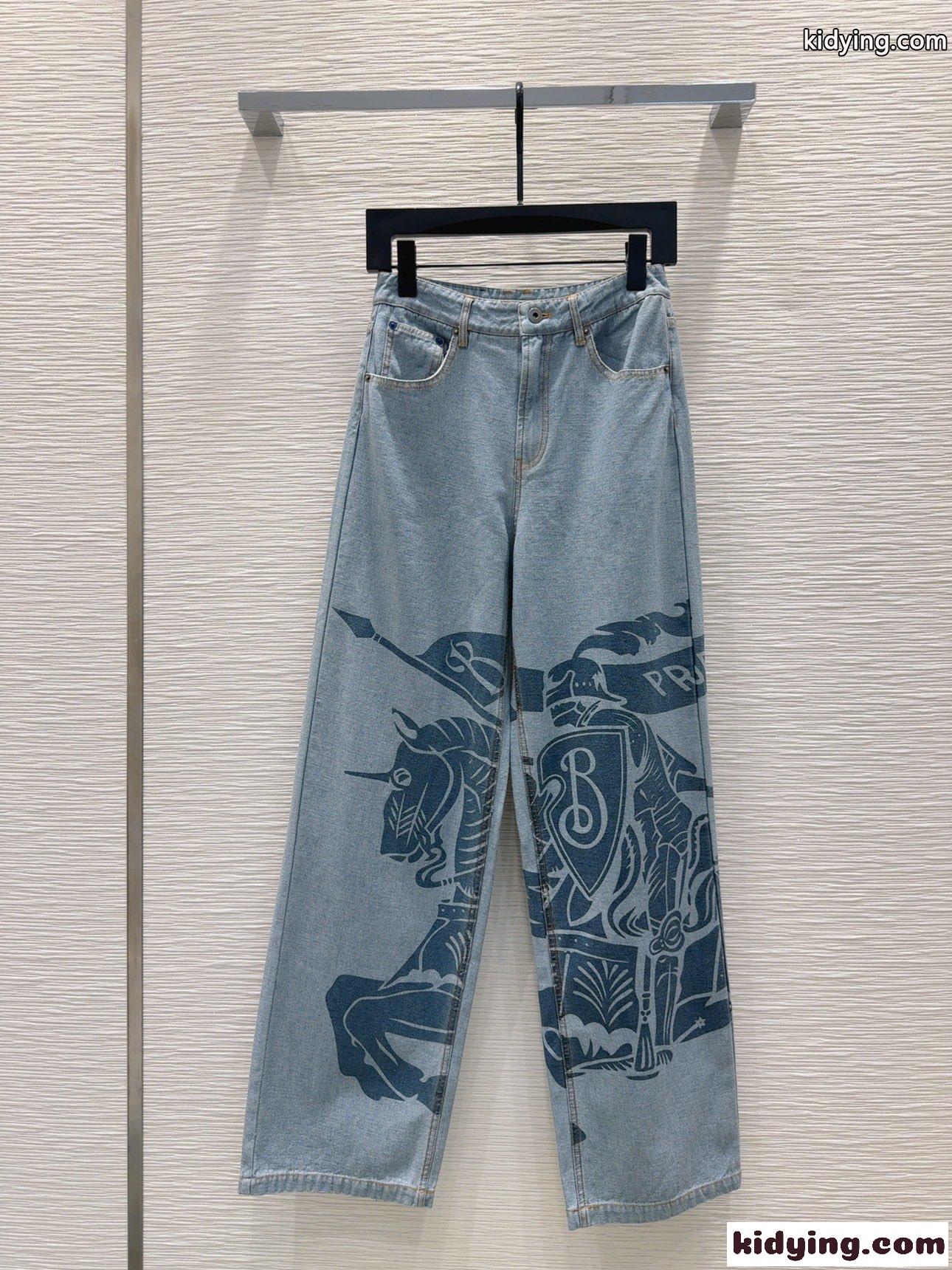 EKD オーバーサイズフィット デニムパンツ バーバリー ジーンズ コピー-0