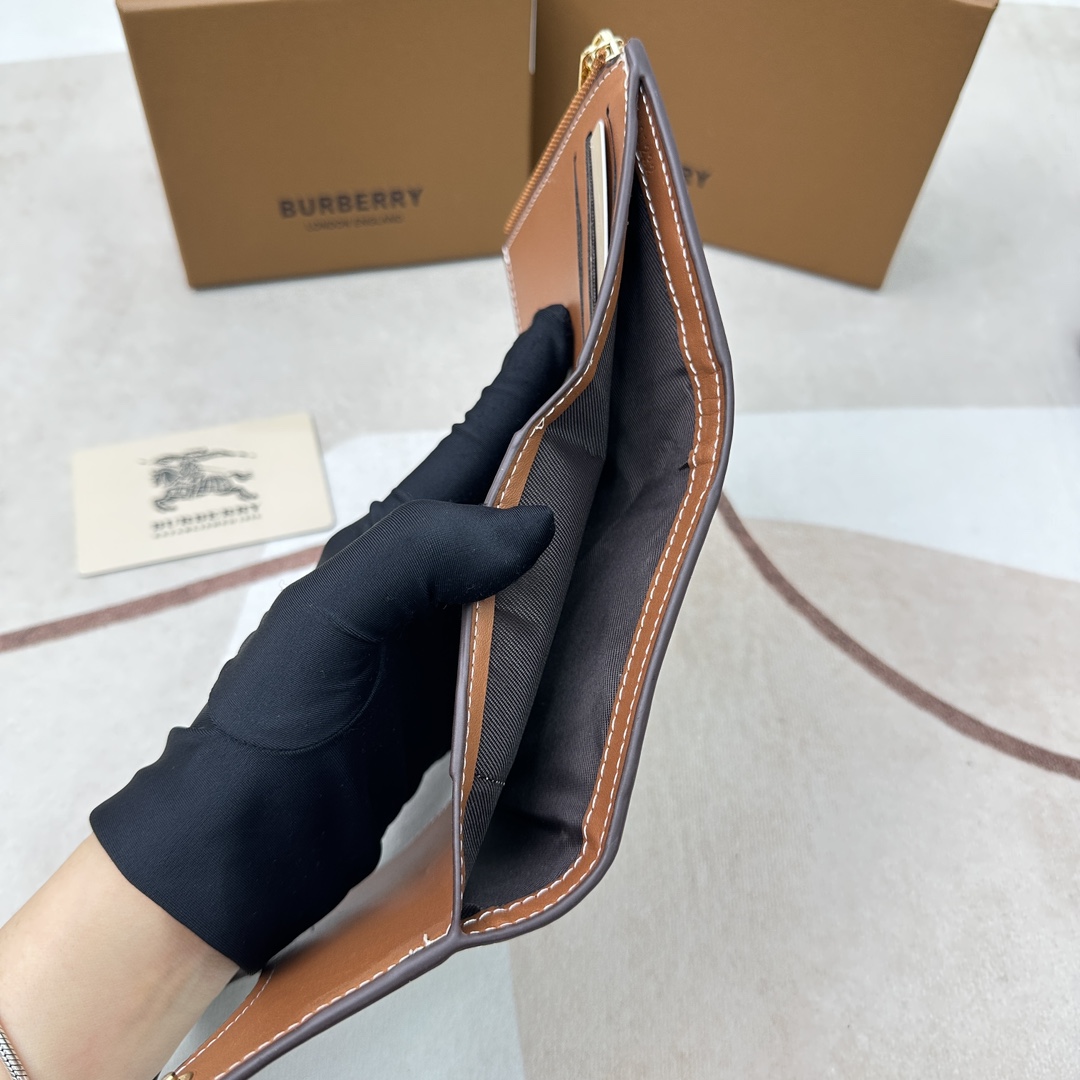 3つ折り財布 小銭入れ付き レディース バーバリー 財布 コピー コンパクト-3