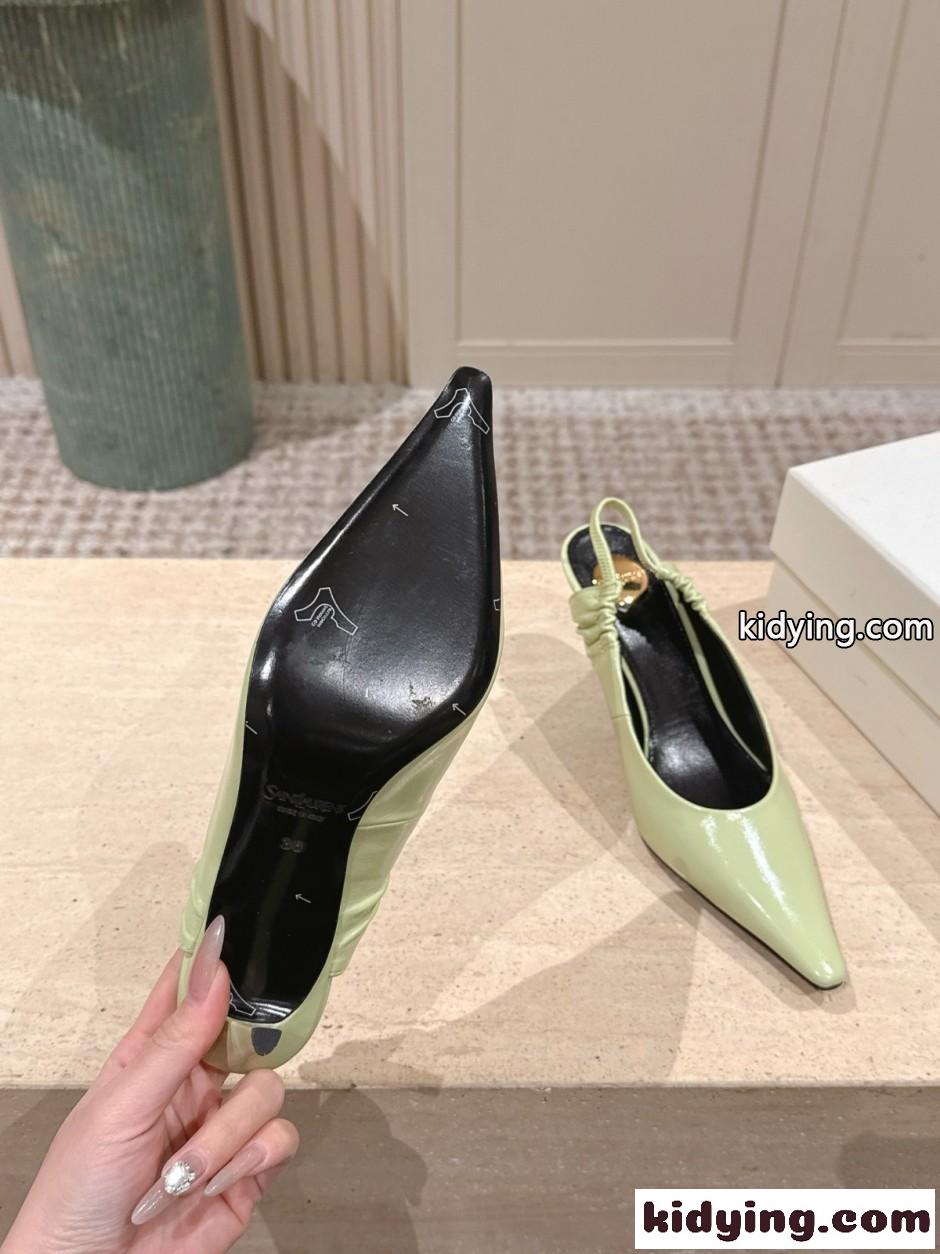 YSL アン=マリー スリングバックパンプス イヴ・サンローラン パンプス コピー-3