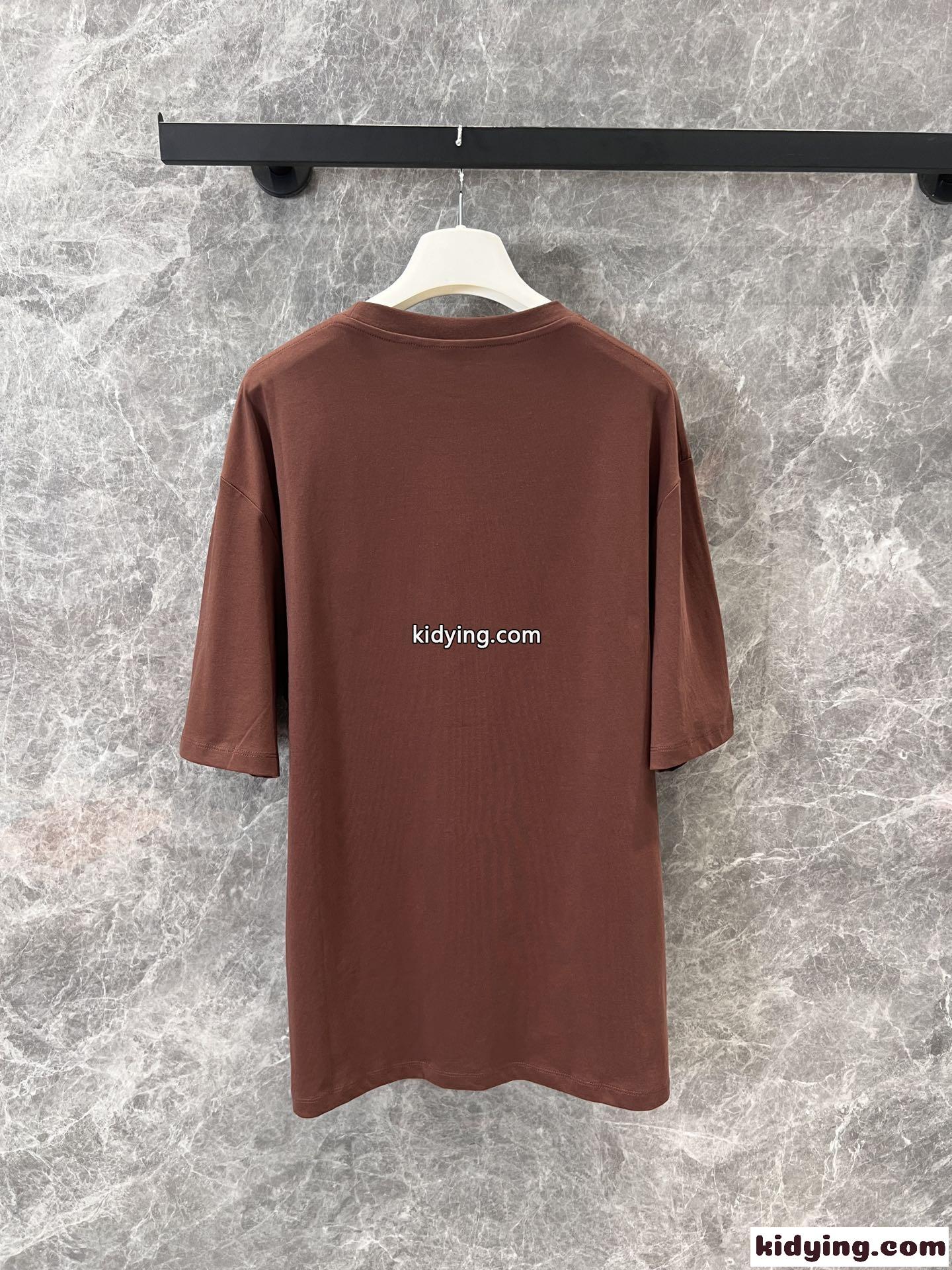 コットン ルーズフィット 半袖Tシャツ ロエベ Tシャツ コピー ユニセックス-3