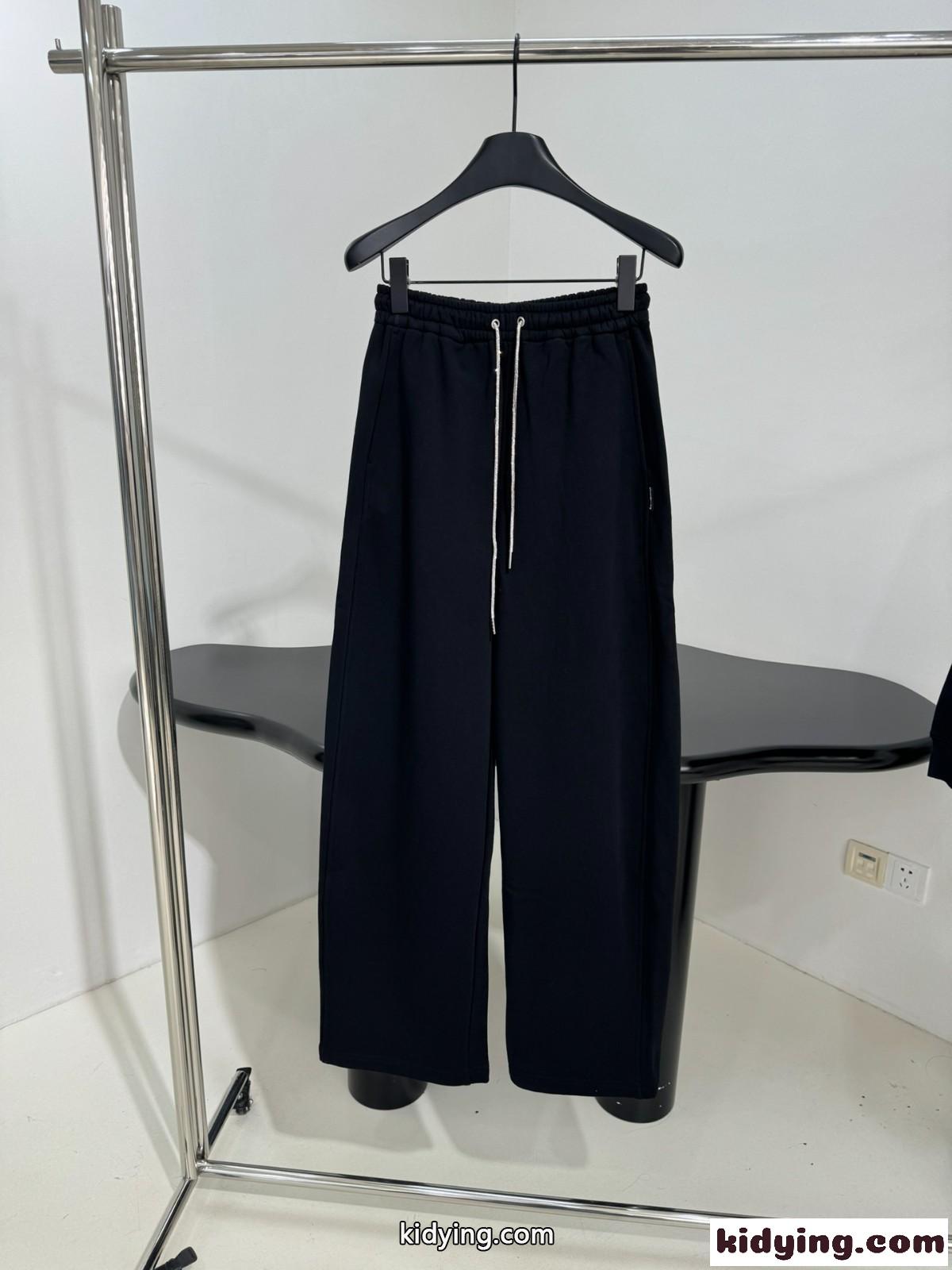 シンプル ユニセックス スウェットパンツ アレキサンダーワング パンツ 偽物 ブラック-0