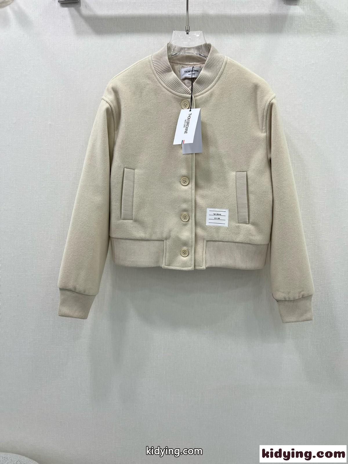 カジュアル ボンバージャケット トムブラウン ジャケット コピー ベージュ-2