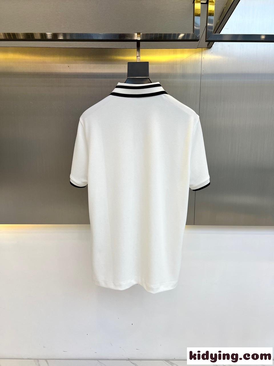 クラシック カジュアル 半袖ポロシャツ グッチ Tシャツ コピー ホワイト-3