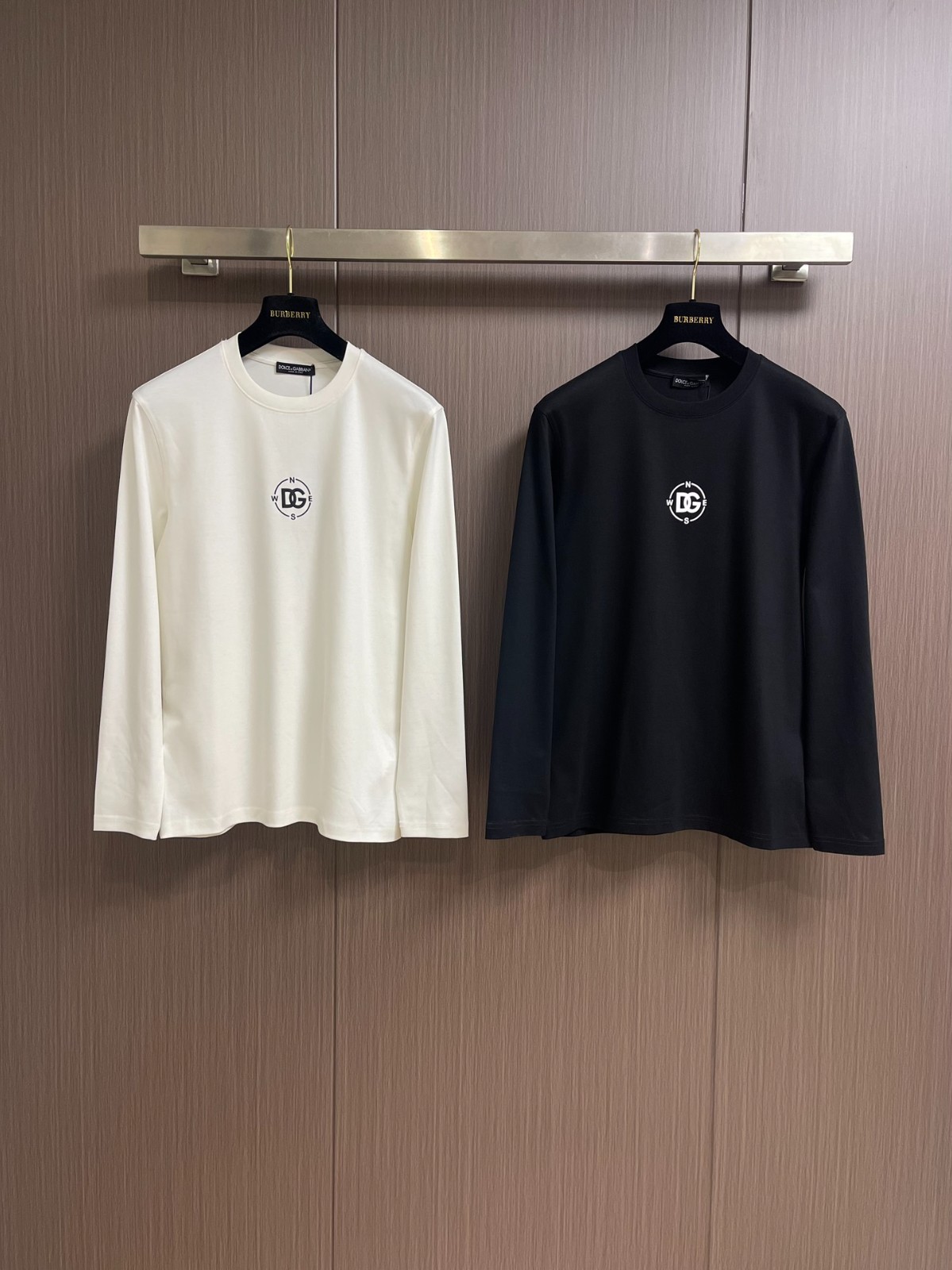 カジュアル ロゴプリント ドルチェ&ガッバーナ Tシャツ コピー コットン 長袖Tシャツ-0