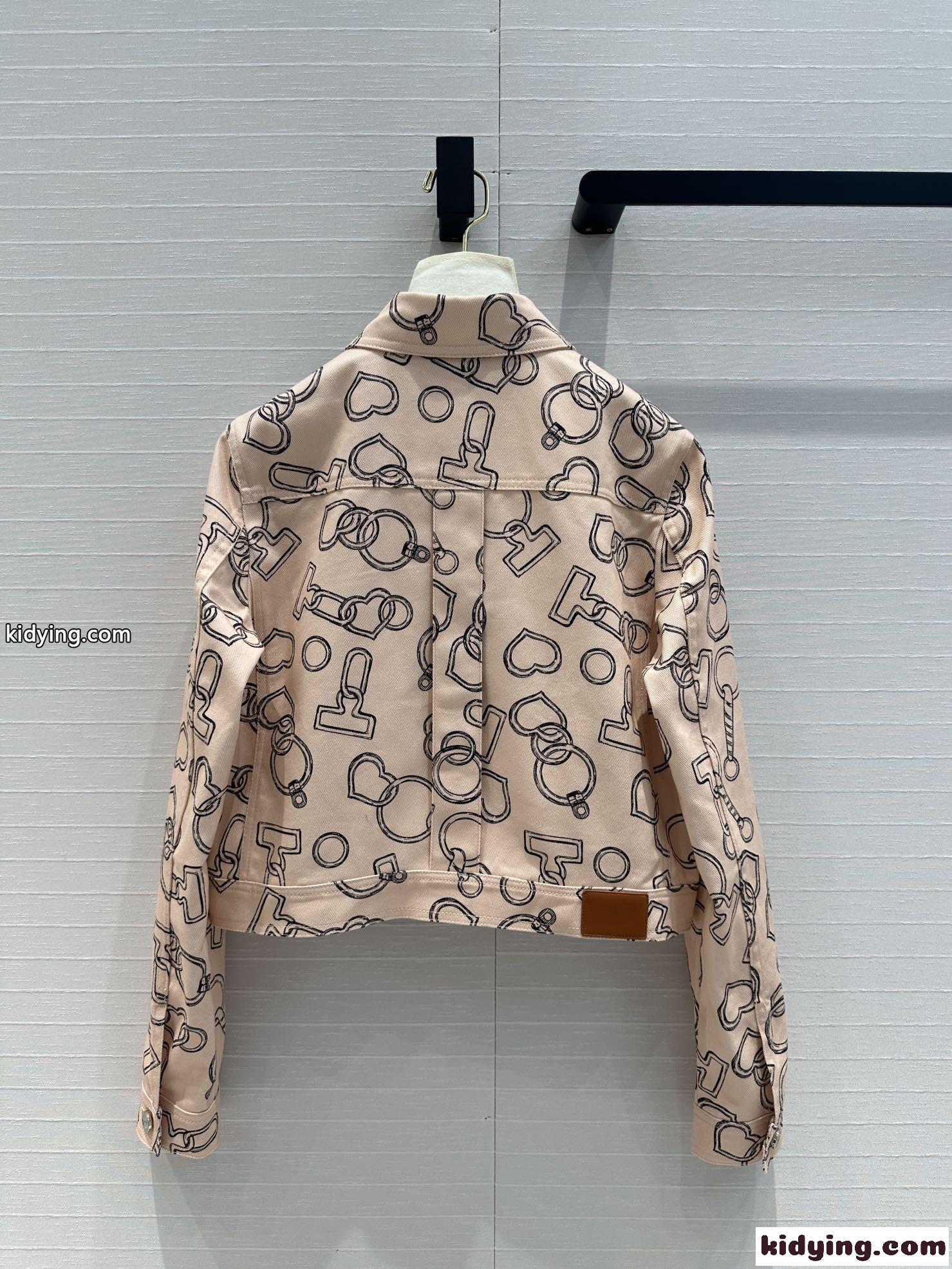 お洒落に着こなす♥プリントデニムジャケット エルメス ジャケット コピー レディース-4