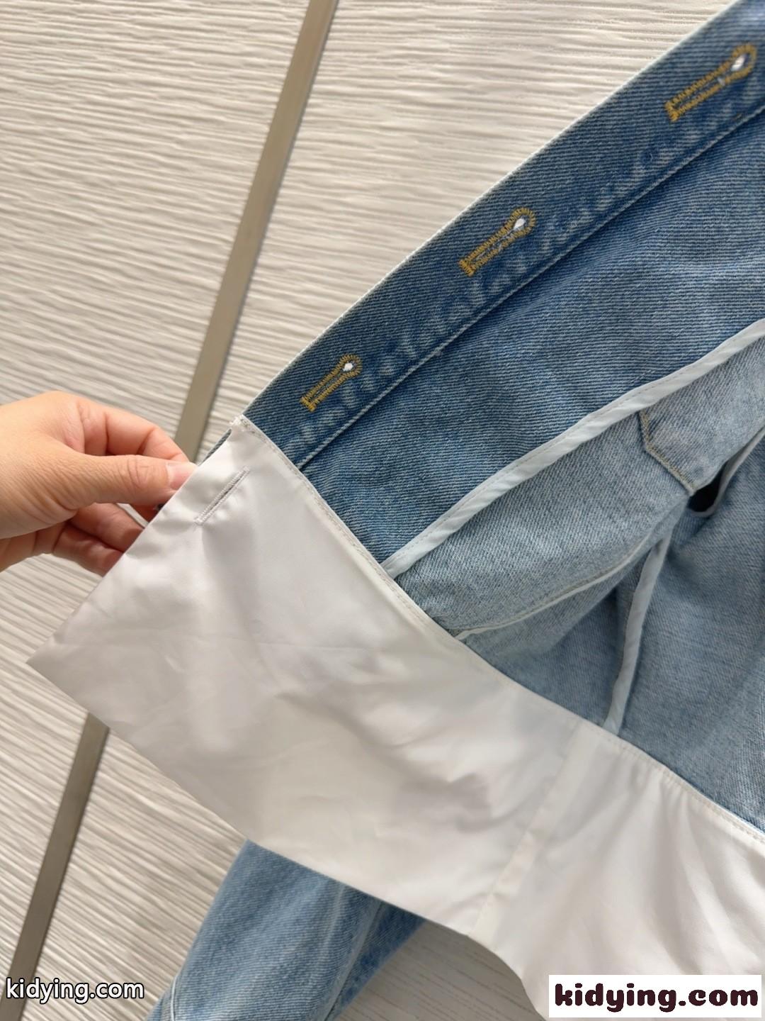 目を引く レイヤード風 デニムジャケット シャネル ジャケット コピー レディース-3