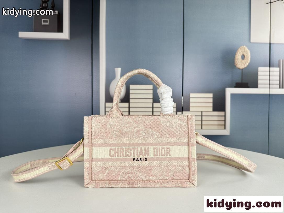 Dior Book Tote バッグ ミニ クリスチャン・ディオール バッグ コピー ピンク-0