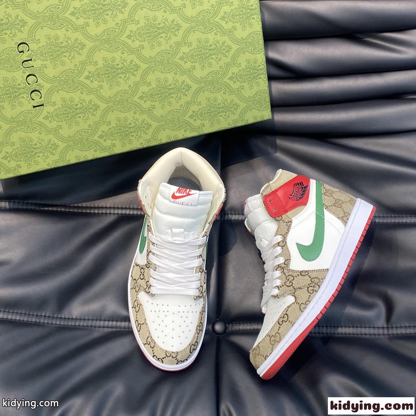 グッチ スニーカー コピー Gucci X nike ハイトップスニーカー メンズシューズ-0