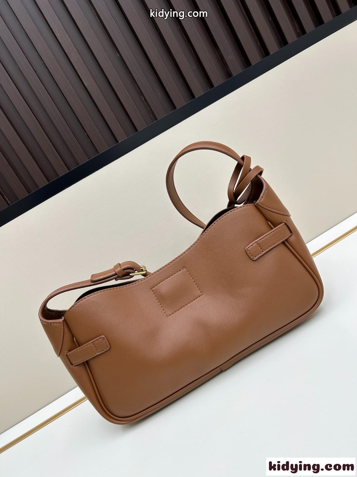 洗練された レザー ショルダーバッグ バレンシアガ バッグ コピー ブラウン-1