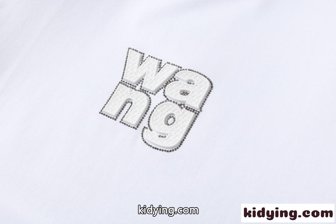 シンプル ロゴ 快適 クルーネック アレキサンダーワング Tシャツ コピー 半袖 春夏 トップス メンズ ホワイト ブラック-3