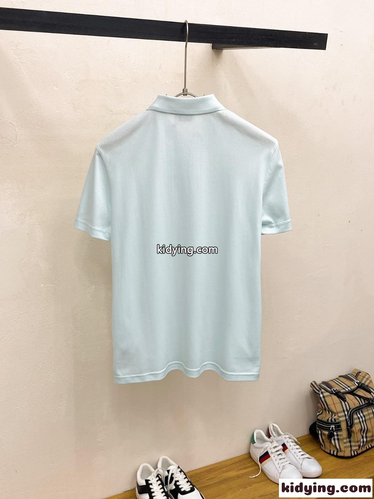 洗練された ビジネス 半袖 ポロシャツ サルヴァトーレ・フェラガモ Tシャツ コピー ライトブルー-4