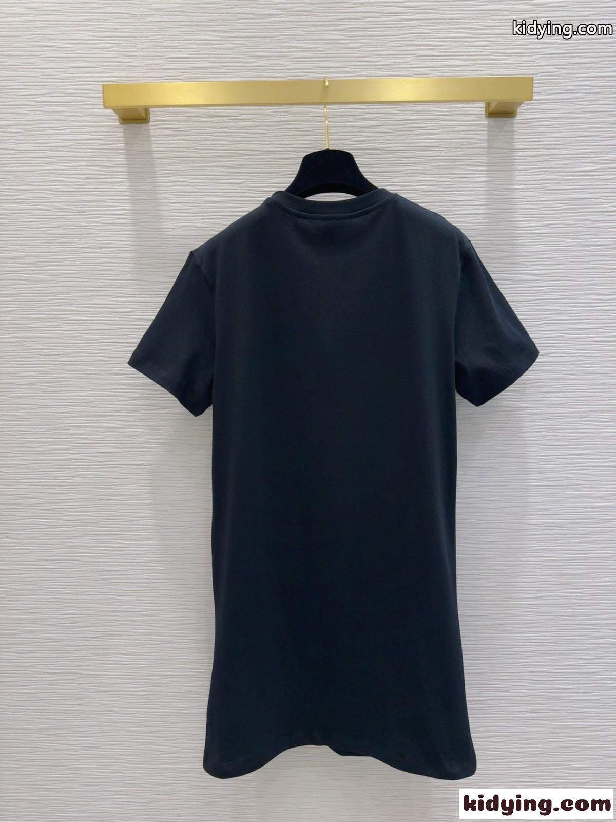 LVチャームTシャツドレス ルイヴィトン ワンピース コピー カジュアル-3