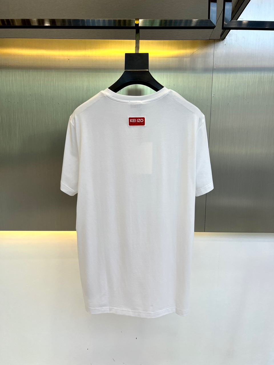 ALOHA FLOWER TATTOO プリント クルーネック ケンゾー Tシャツ コピー ホワイト-4