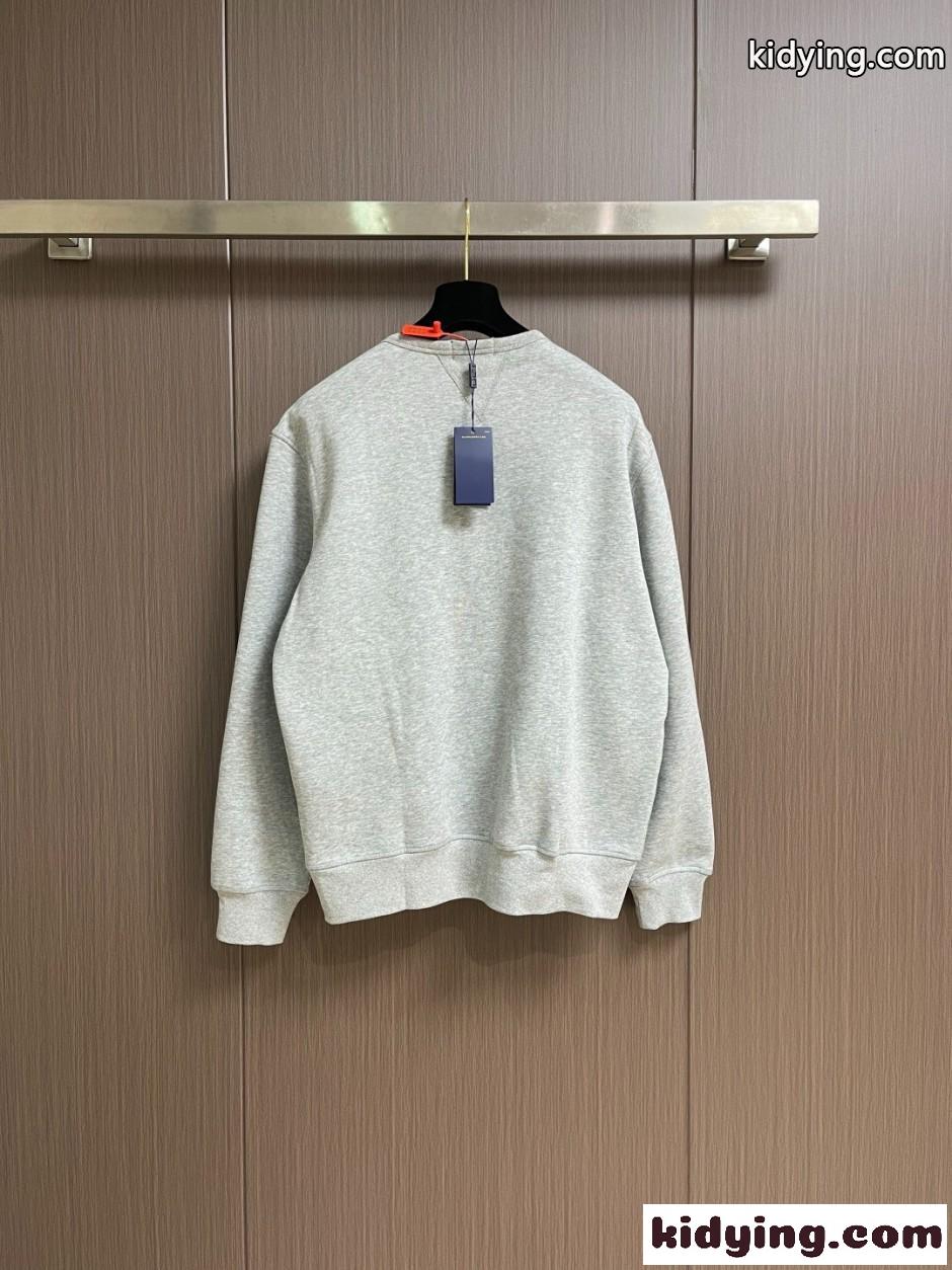 カジュアル コットン 裏起毛 スウェットシャツ ラルフローレン Tシャツ 偽物 グレー-1