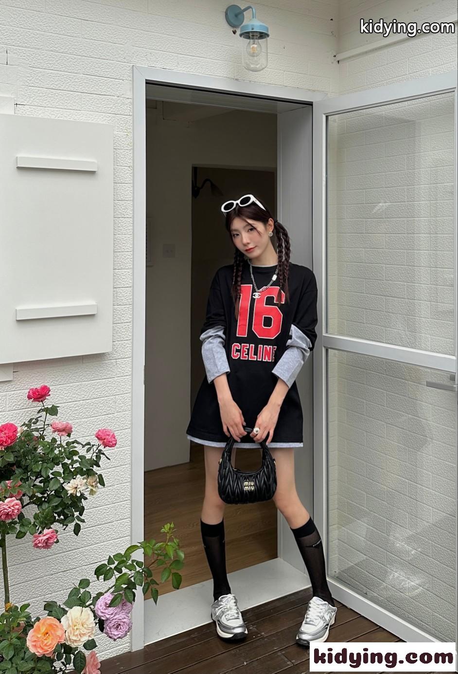 ストリート レイヤード風 ロゴ ゆったり セリーヌ Tシャツ コピー 長袖 ユニセックス-4