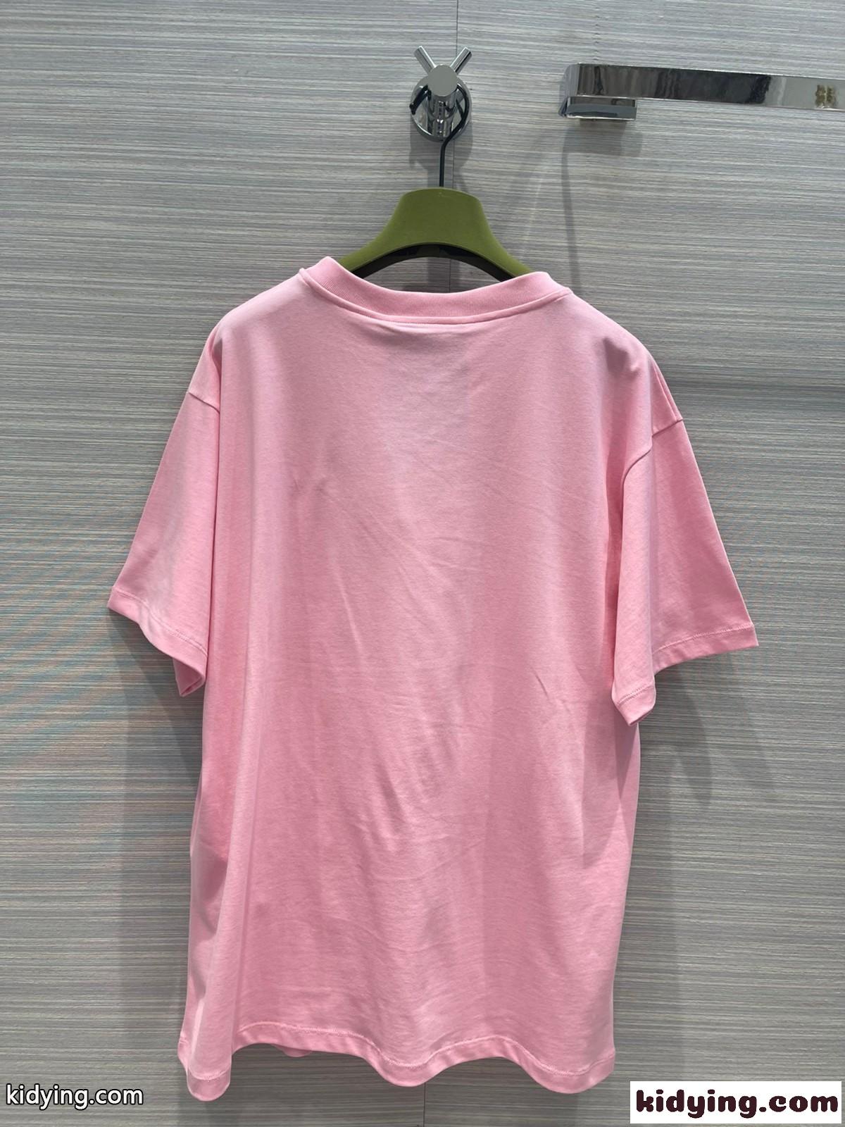 おしゃれ レディース 男女兼用 快適 グッチ 半袖Tシャツ コピー カジュアル 定番 プリント クルーネック ゆったり コットン-4