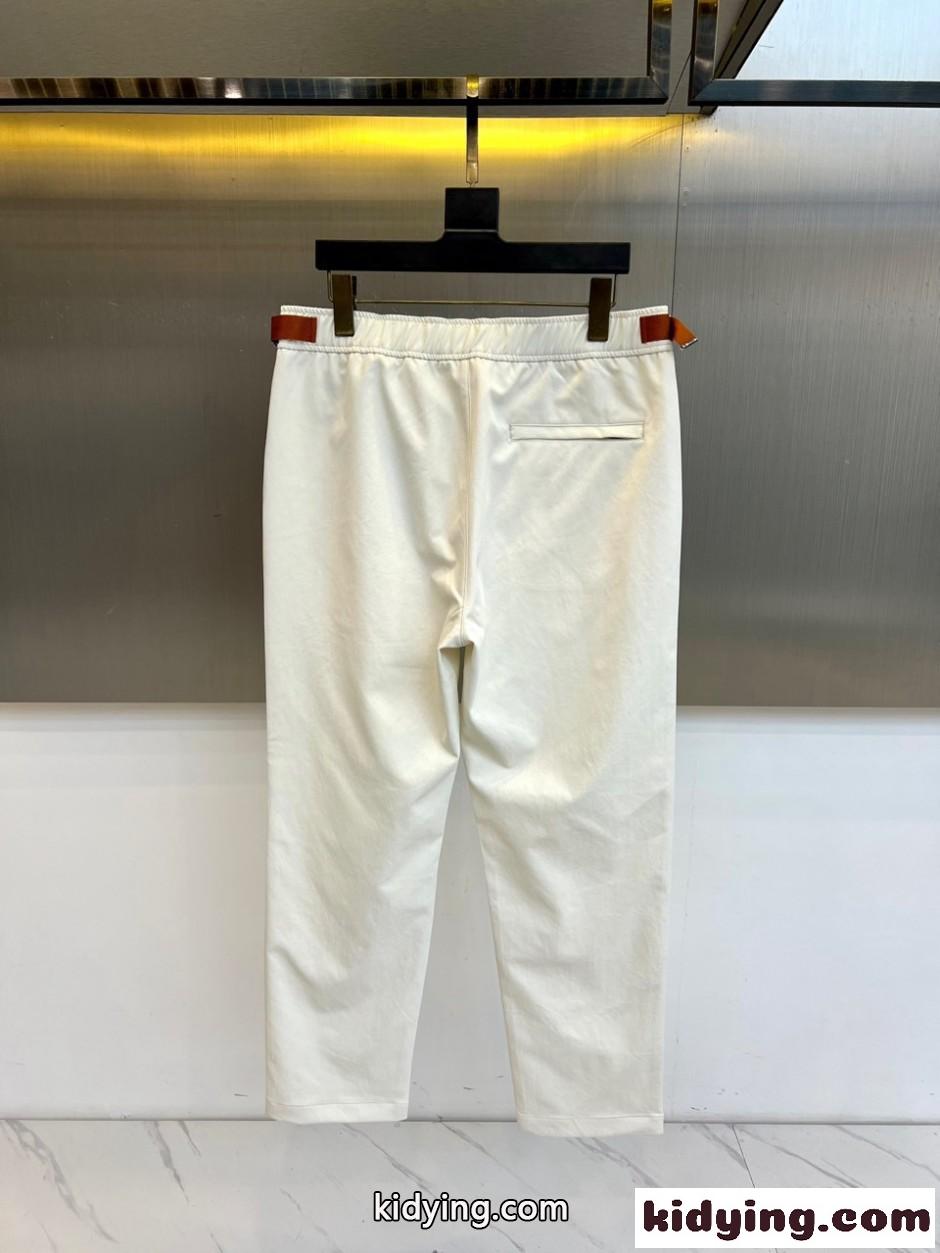 上品 カジュアル テーパードパンツ エルメネジルド・ゼニア スラックス 偽物 ホワイト-3
