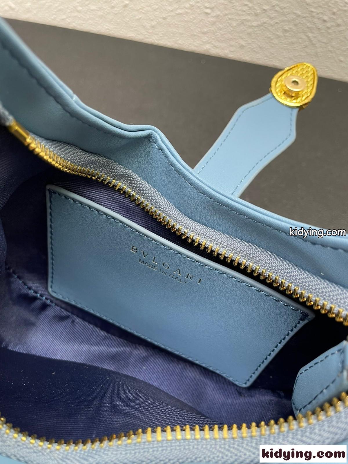 レディース ショルダーバッグ セルペンティ エリプス ブルガリ バッグ コピー カバン ブルー-4