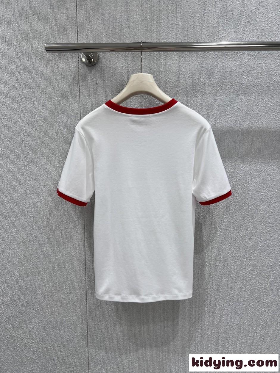 スタイリッシュ スクリプトロゴ リンガーTシャツ グッチ Tシャツ コピー ホワイト-2