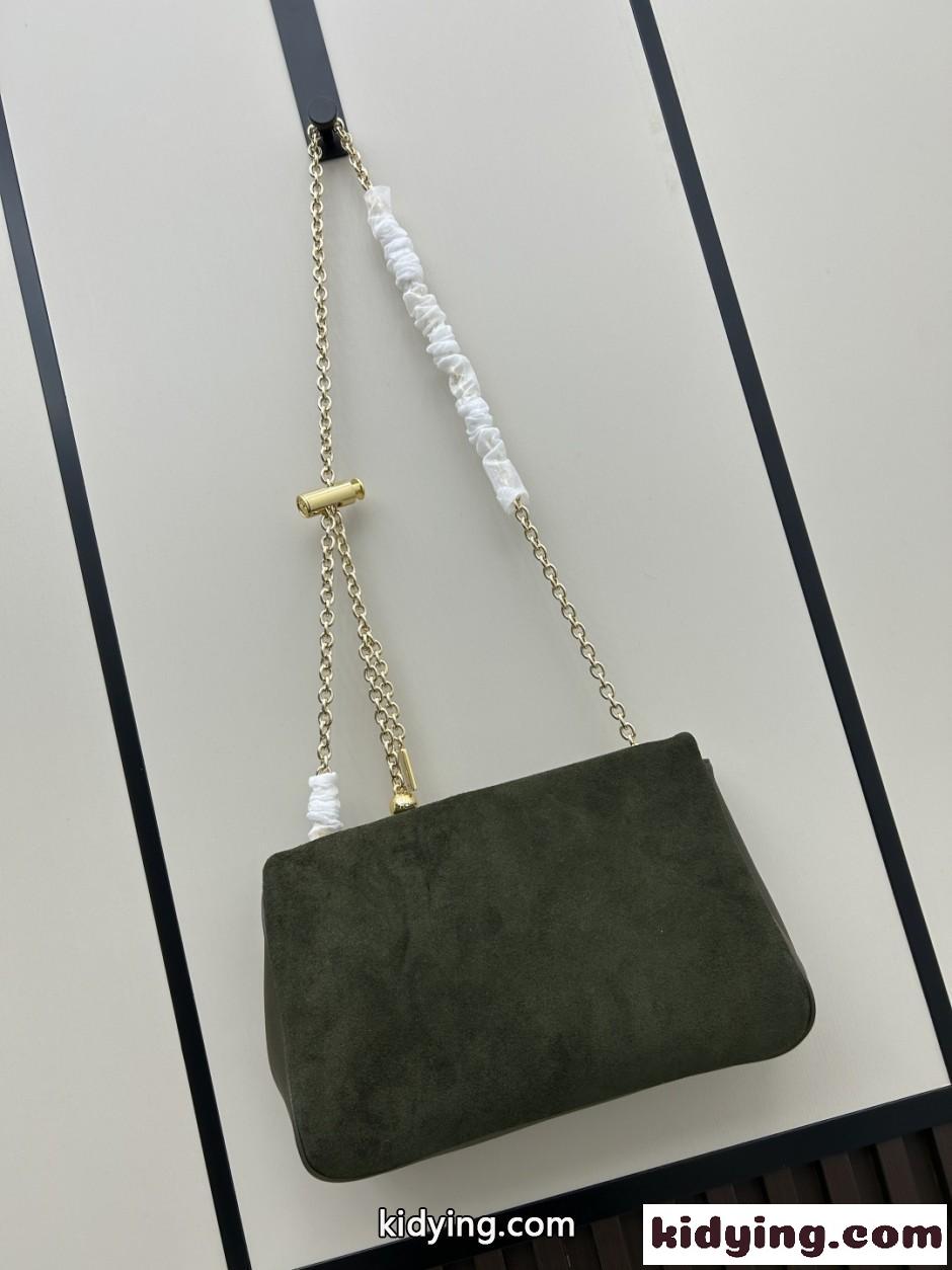 スエード Chloé Heritage カジュアル おしゃれ クロエ バッグ スーパーコピー ショルダーバッグ グリーン-2