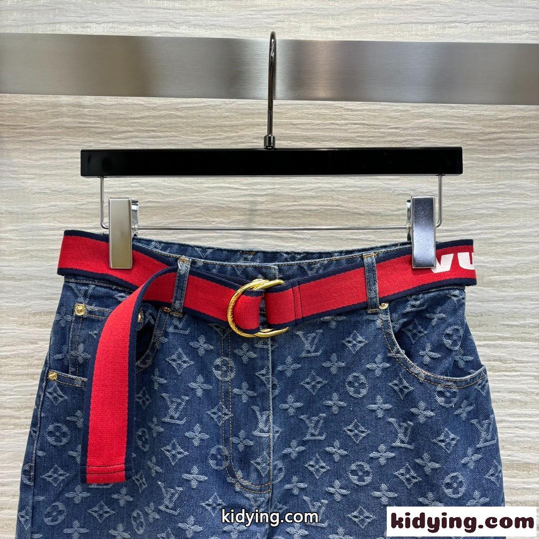 LV x ACモノグラムジーンズ ルイヴィトン パンツ コピー デニムパンツ-2