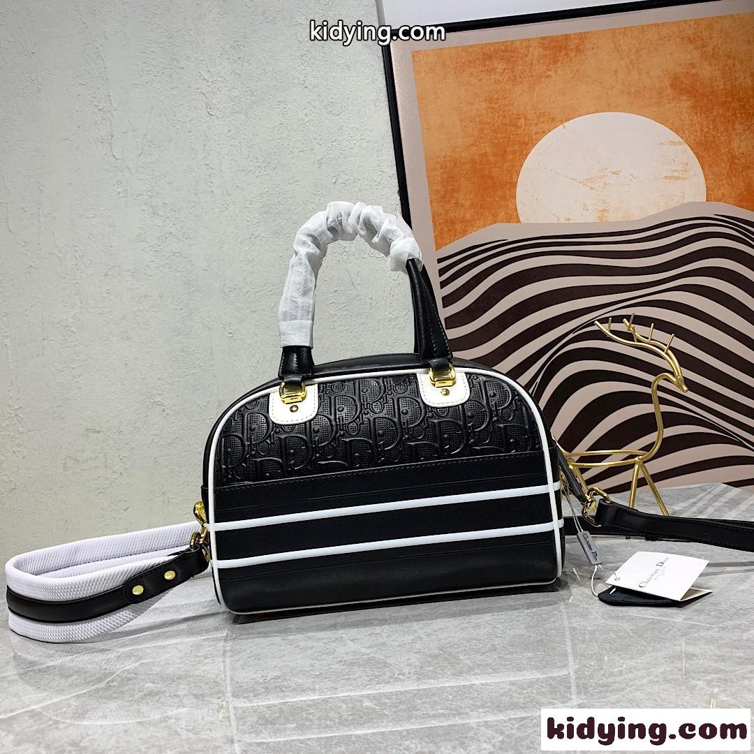 カジュアル 定番 ボストンバッグ クリスチャン・ディオール バッグ コピー ロゴ レザー 人気 おしゃれ-2