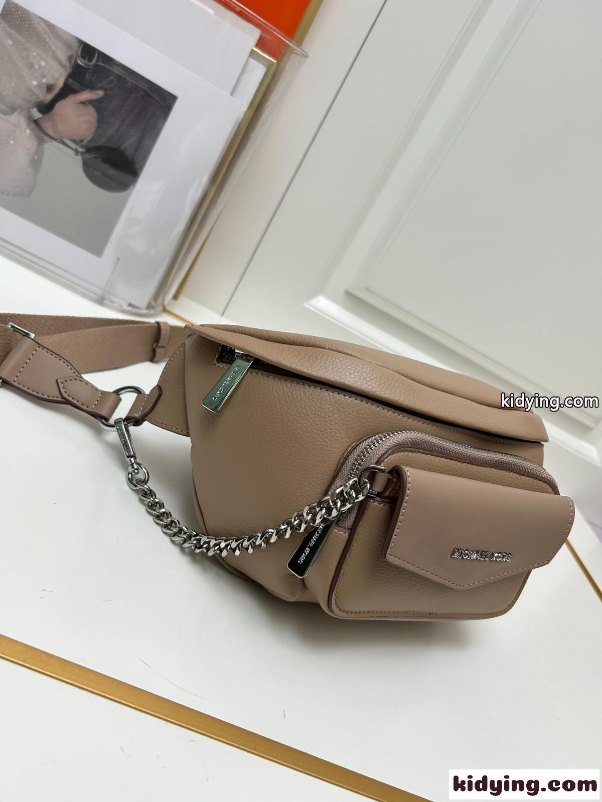 お洒落 コンパクト ショルダーバッグ マイケルコース バッグ コピー ベージュ-2