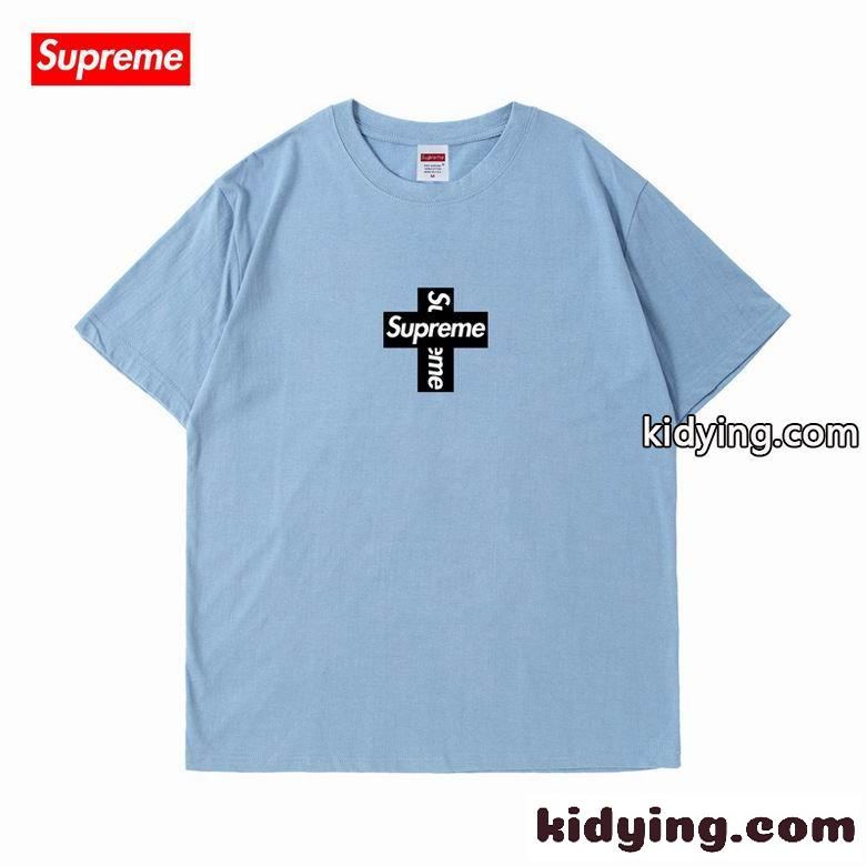 ユニセックス シュプリーム tシャツ コピー おしゃれ ベーシック ロゴ カジュアル ゆったり クルーネック 半袖 人気-1