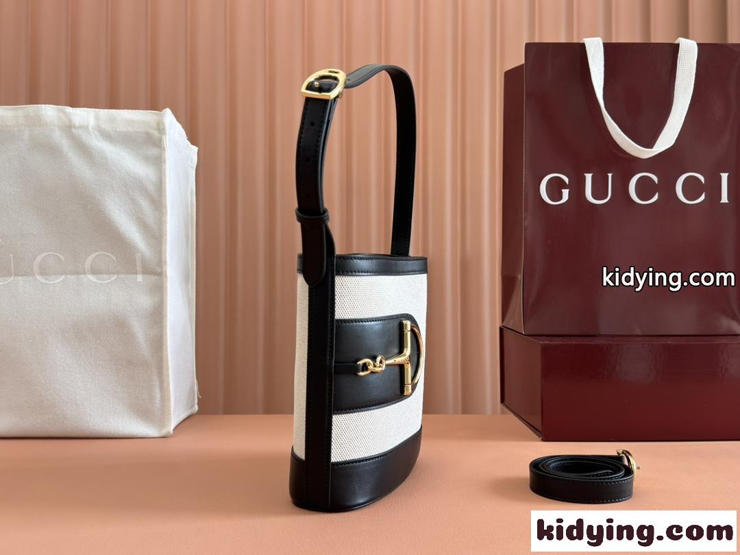 GUCCI 73 スモール バケットバッグ グッチ バッグ スーパーコピー 833665 キャンバス&レザー-2