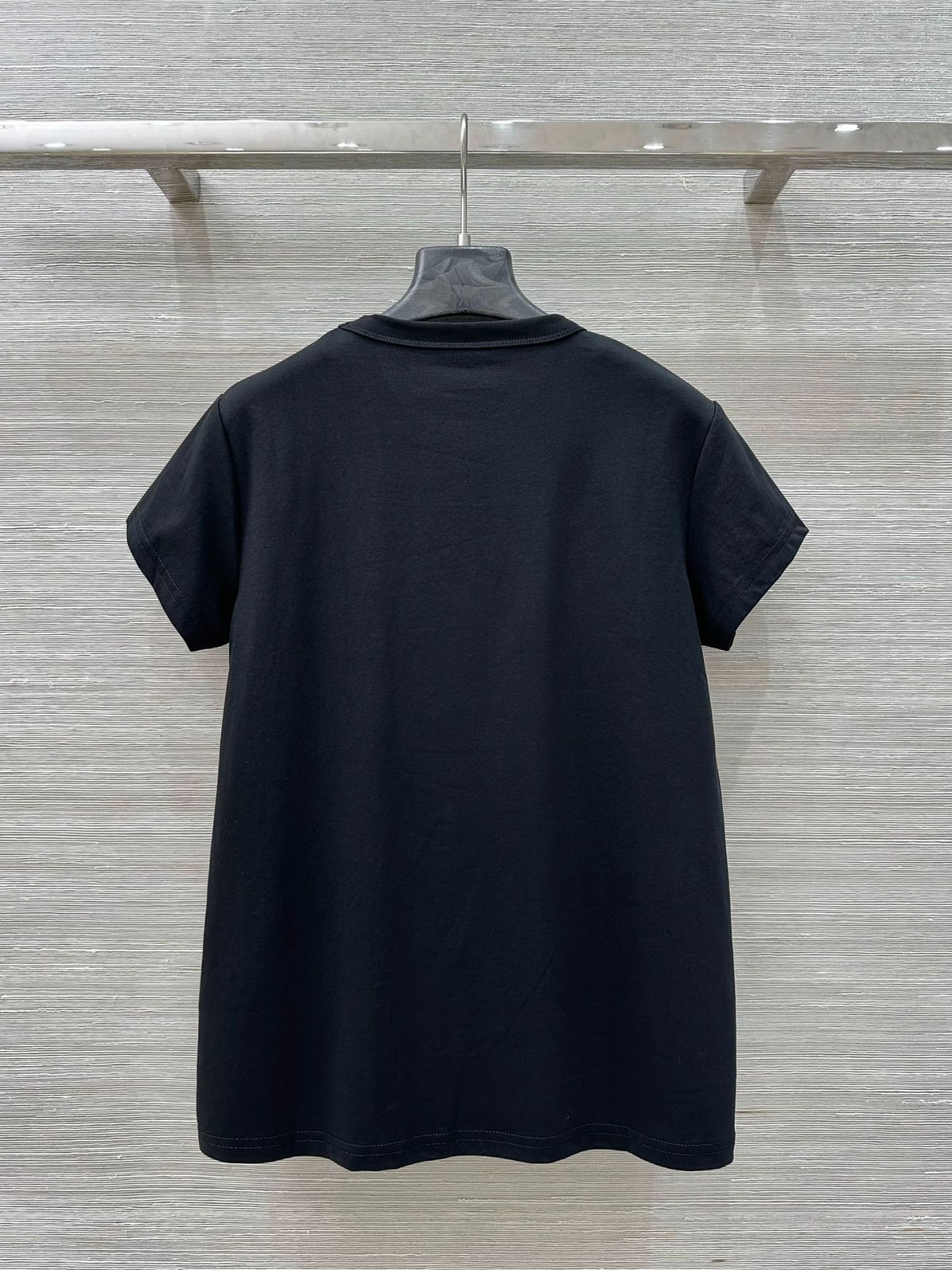 シンプル カジュアル クルーネック 半袖Tシャツ アレキサンダーワング Tシャツ コピー ブラック-3