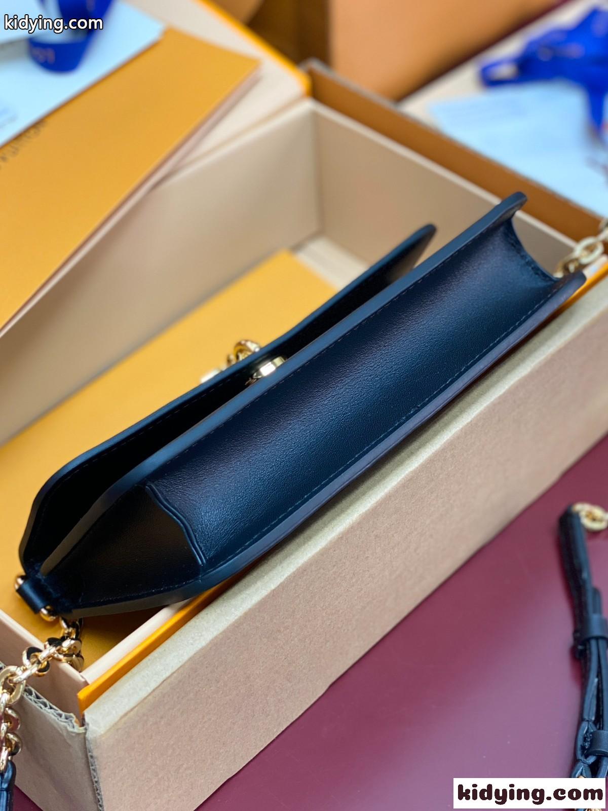 M14564 ルイ・ヴィトン スーパーコピー ウォレット オン チェーン・LV ブルーム ブラック-3