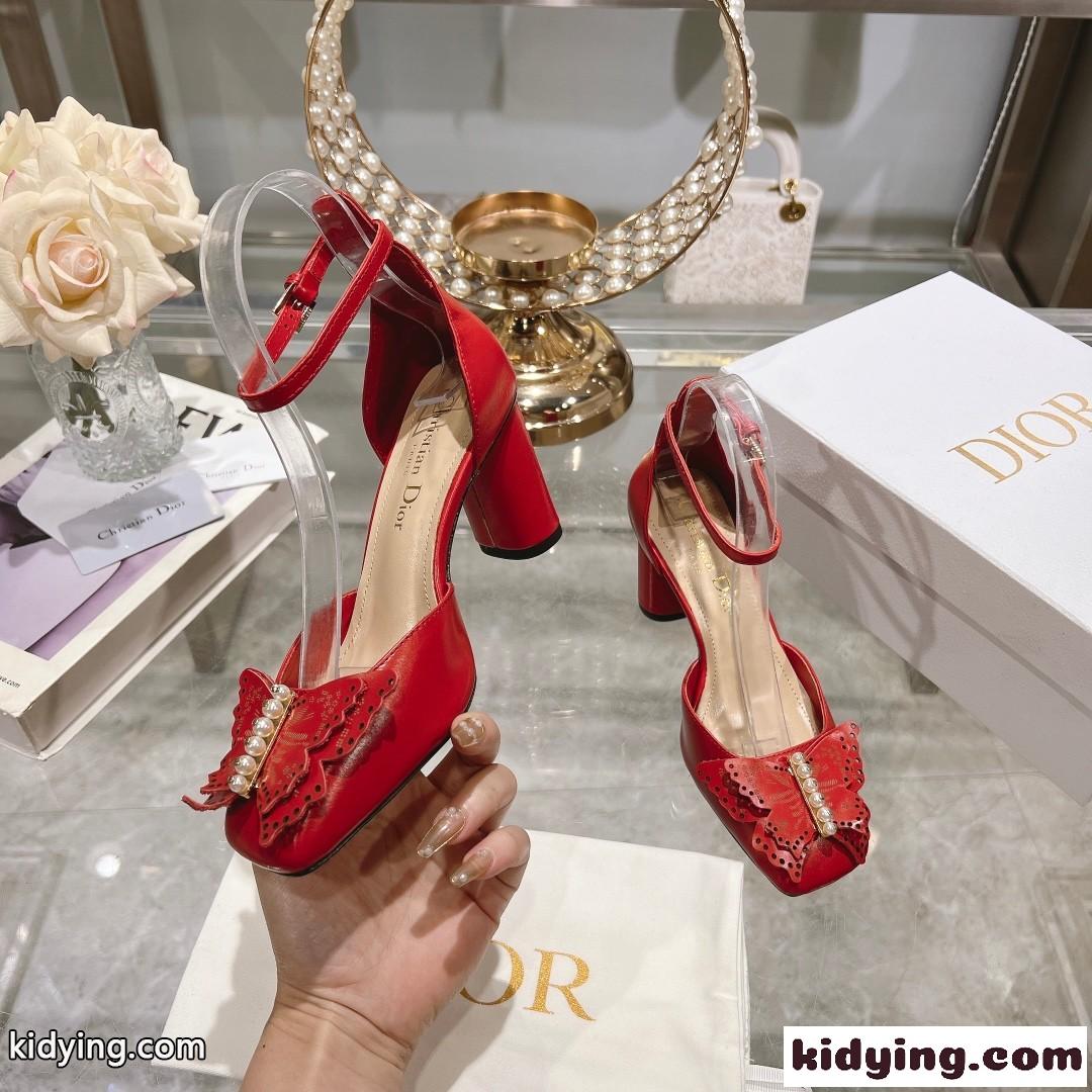エレガント Dior Tale パンプス クリスチャン・ディオール パンプス コピー レッド-2