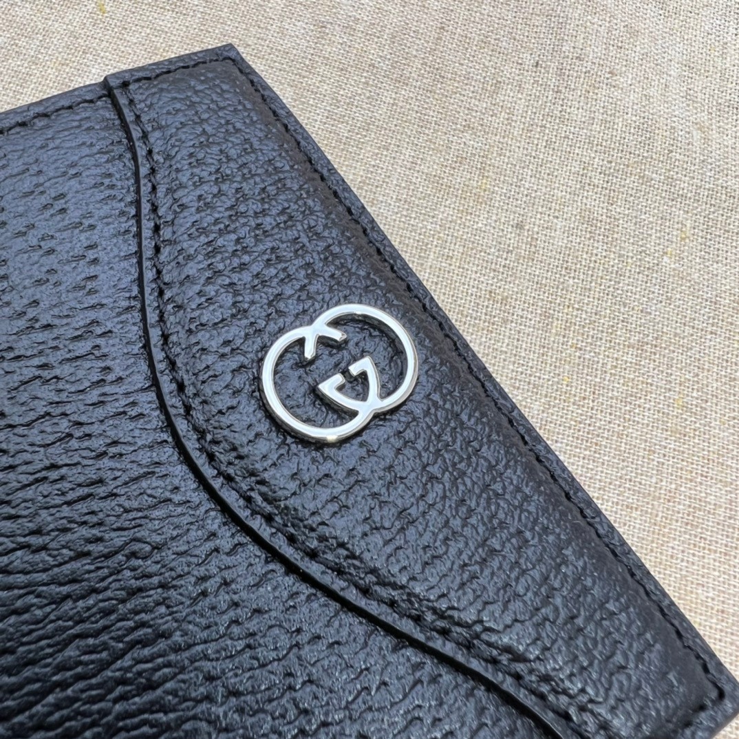 インターロッキングG 二つ折り財布 グッチ 財布 コピー 定番 734997 ブラック-1