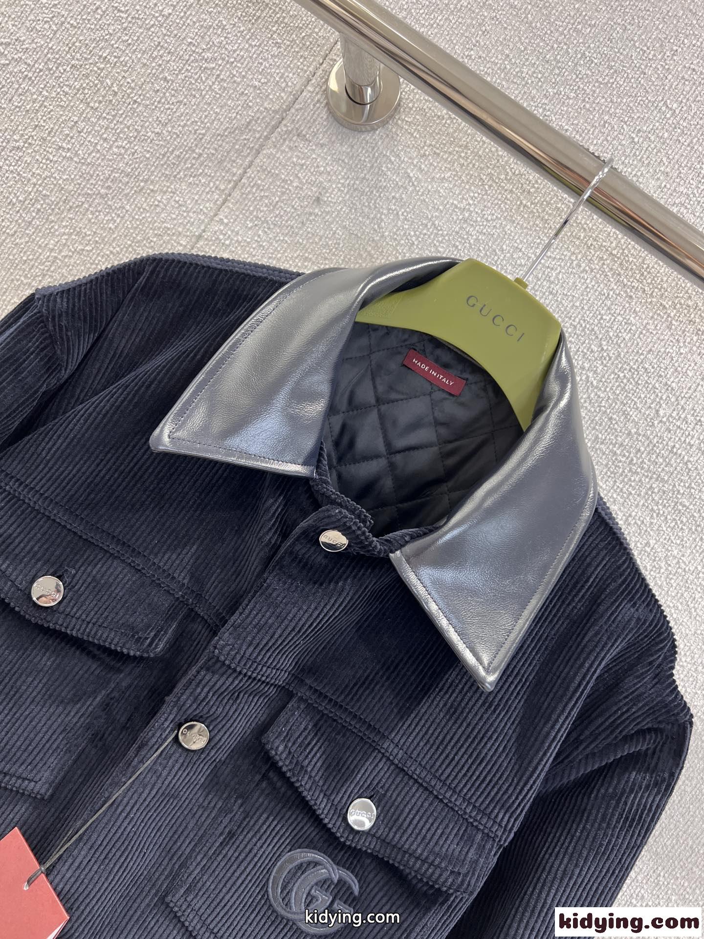 カジュアル コーデュロイジャケット グッチ ジャケット 偽物 ブルゾン-0