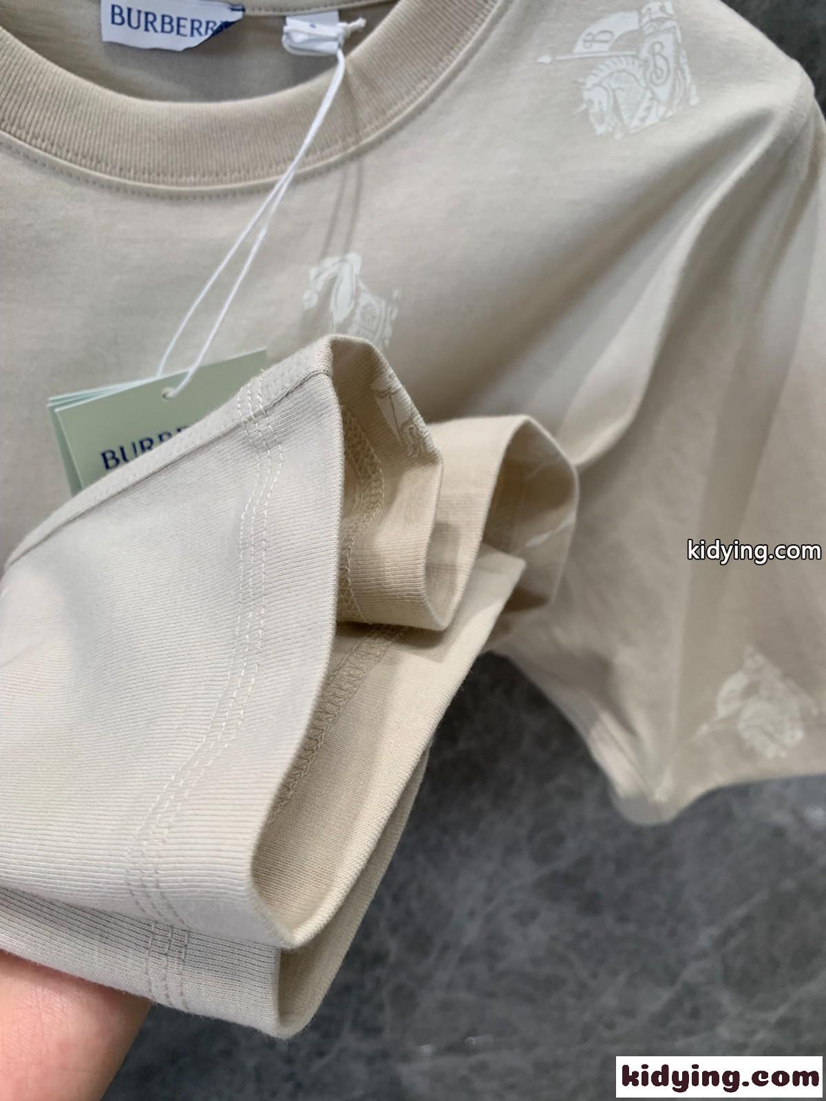 EKD コットンTシャツ バーバリー Tシャツ コピー 半袖 トップス ベージュ-3