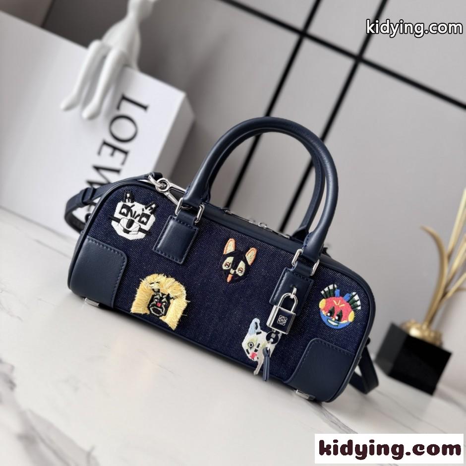 LOEWE x Louis Wain ロエベ アマソナ23 バッグ スーパーコピー デニム-2