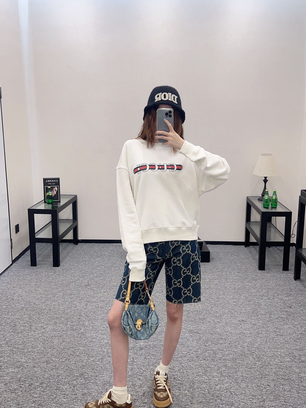 GUCCI プリント コットン スウェットシャツ グッチ Tシャツ コピー ホワイト-5