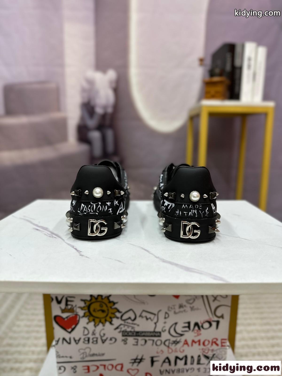ドルチェ&ガッバーナ スニーカー コピー レースアップ 人気 プリント ローカット おしゃれ-3