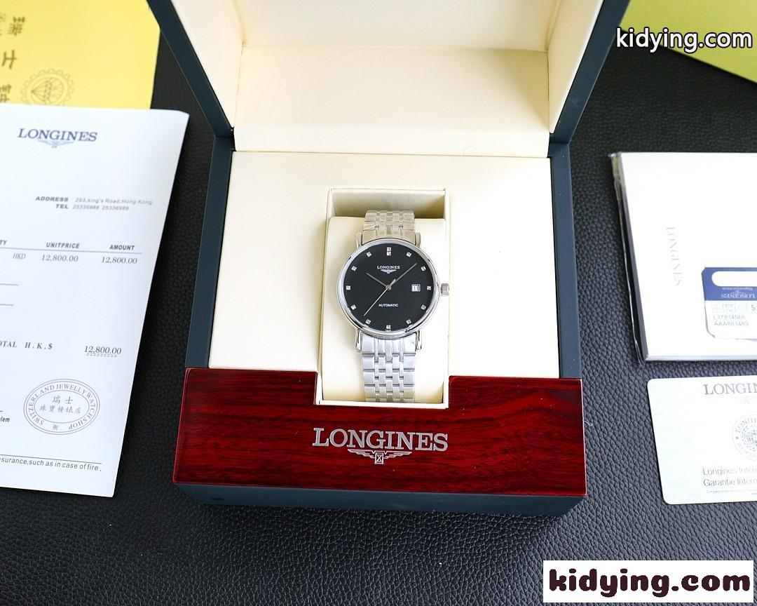 上品 人気 ロンジン 時計 コピー 腕時計 39mm 日付表示 シンプル ビジネス-2