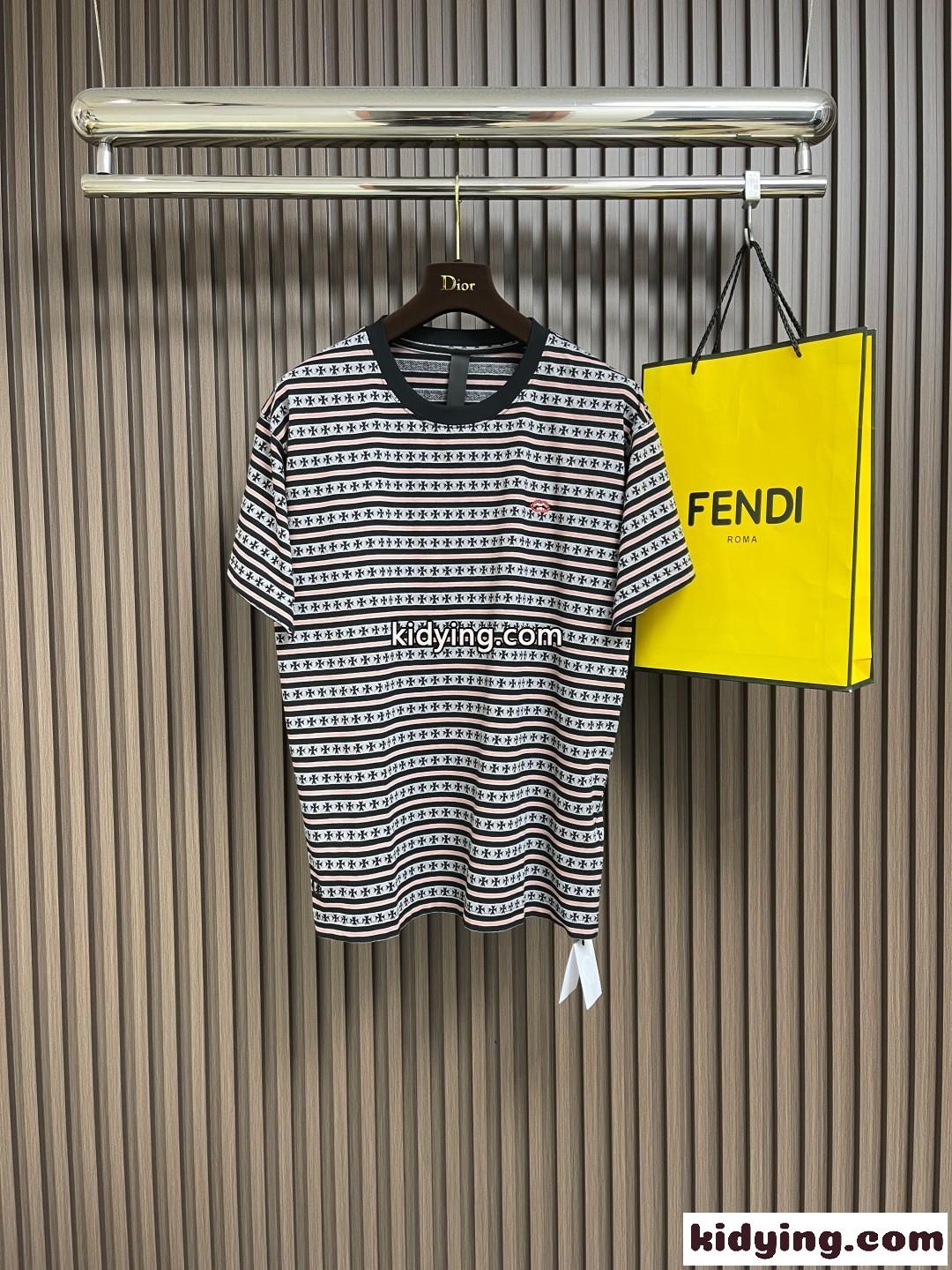 おしゃれ 総柄 半袖Tシャツ クロムハーツ Tシャツ 偽物 クルーネック-1